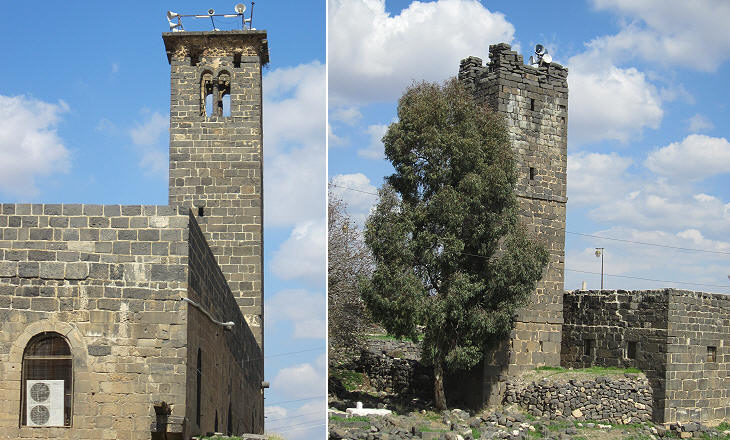 Minarets of the Omar (left) and Al-Khider (right) mosques