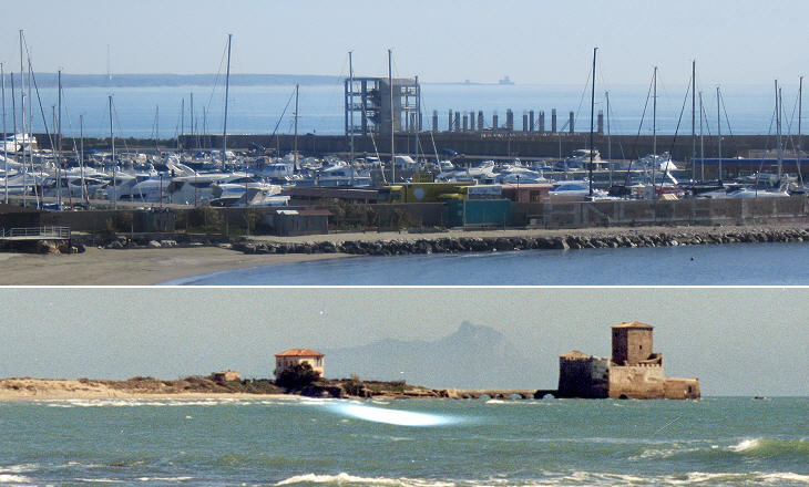 View of Torre Astura from Nettuno