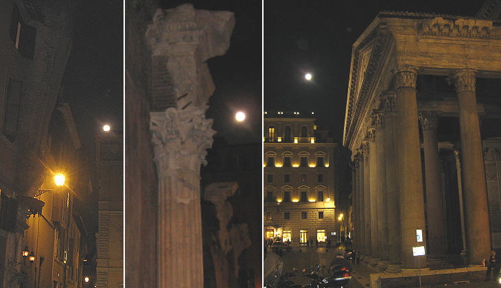Arco della Ciambella, Terme di Agrippa and Pantheon