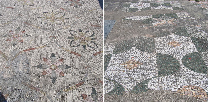 Coloured pavements