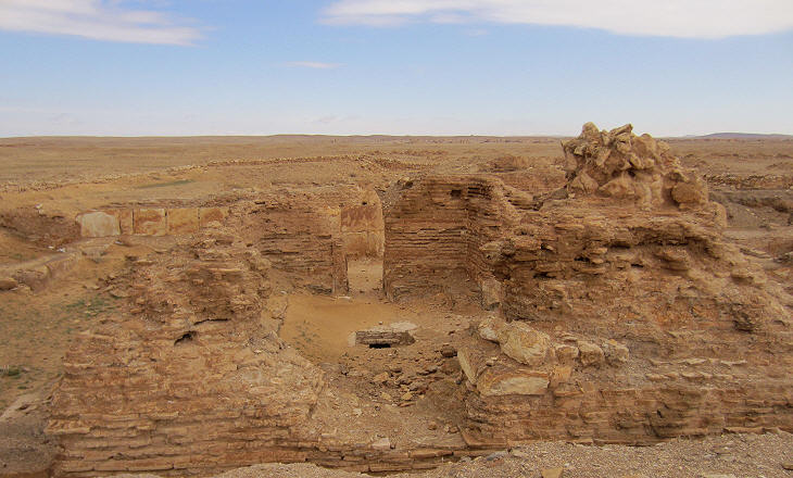 Ruins of a bath near the khan