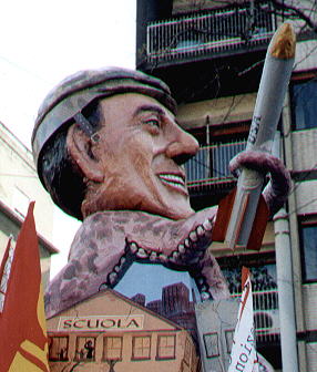 Mr Berlusconi never loses his 36 teeth smile