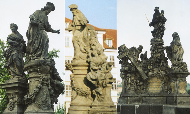 1) St. Yves (M. B. Braun, 1711, copy); 2) The Virgin with St. Bernard (M. W. Jackel, 1709)