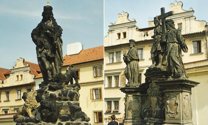 28) St. Vitus (F. M. Brokoff, 1714); 30) St. Cosma and St. Damiano (J. U. Mayer, 1709)