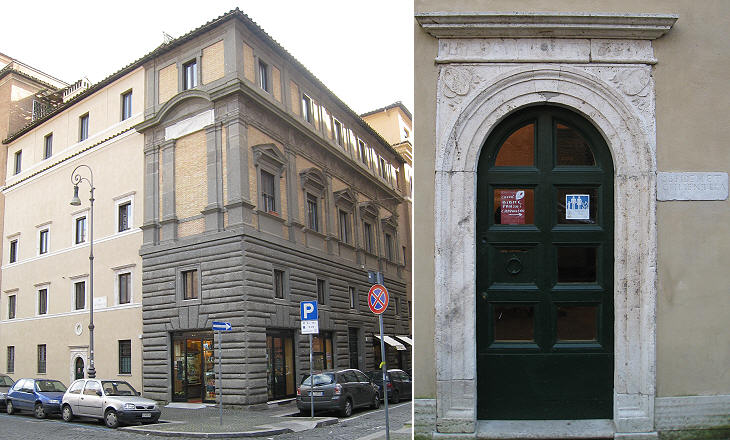 houses of Febo Brigotti (left) and of Jacopo da Brescia (right)