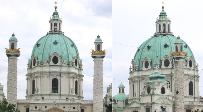 Karlskirche: views of the dome