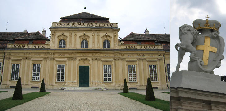 Lower Belvedere and Savoy coat of arms