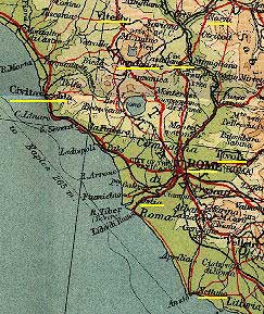 Map of the fortresses