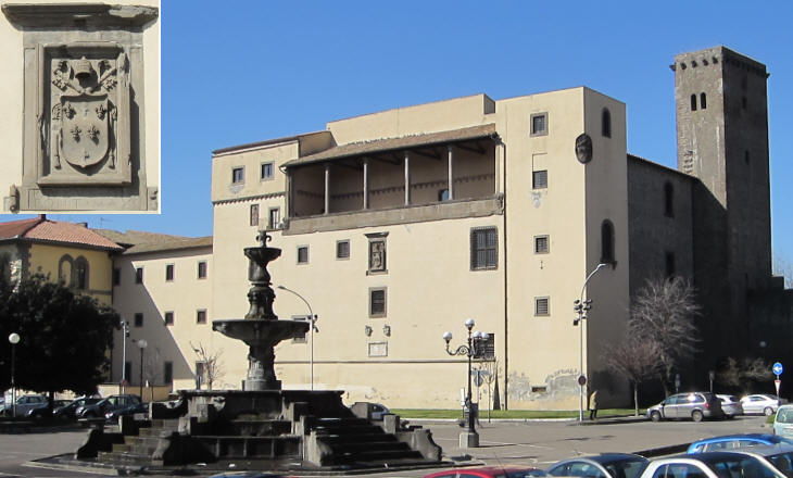 The fortress in one of the main squares of the town