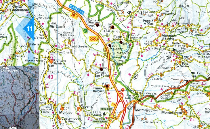 Small towns shown in this section