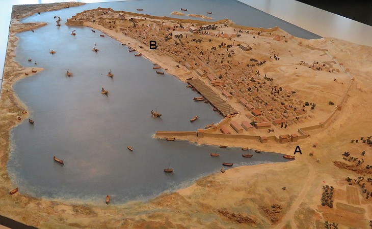 Museum of the History of Marseille: model of the ancient town