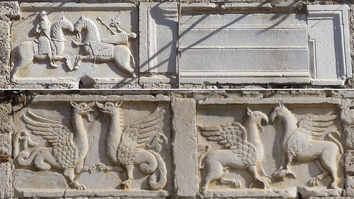 Casa Sacripanti - medieval reliefs