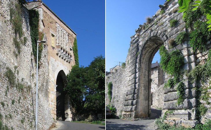 (left and centre) Porta della Fiera; (right) Porta Nuova