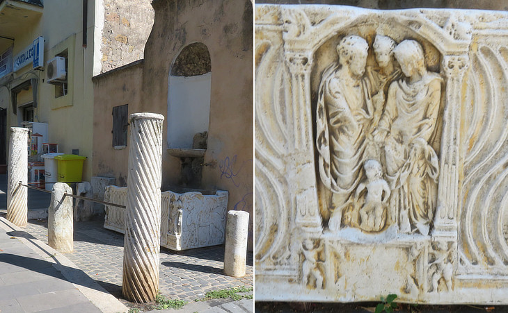 Fountain with Roman elements