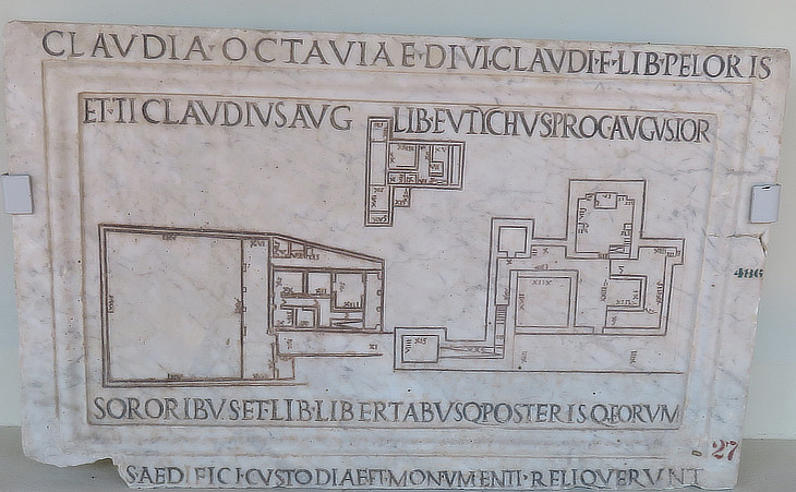 Pianta edifici da Roma
