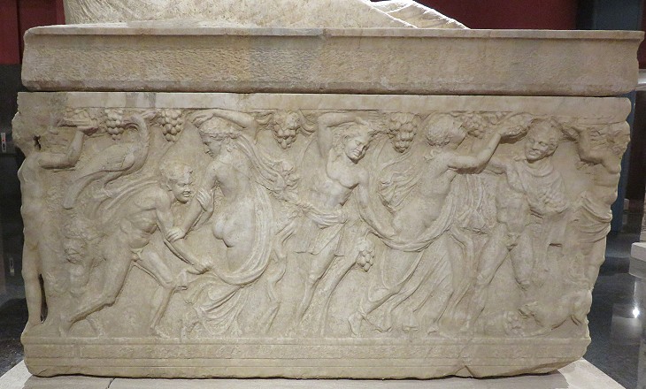 large-scale sarcophagus from Perge - rear side