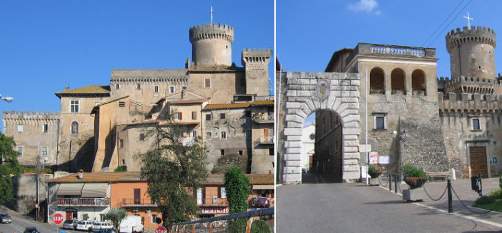 Views of the fortress of Fiano