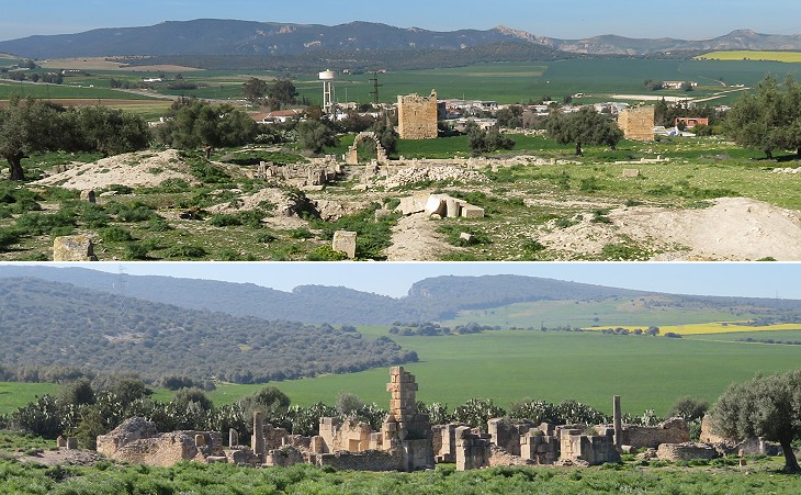 Views of the ruins of Thignica