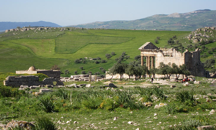 View of Thugga and of its Capitolium