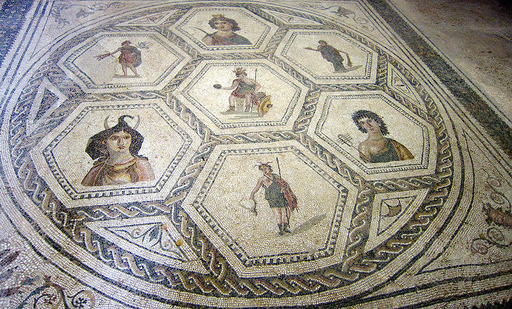 mosaic portraying an allegory of the Roman Empire